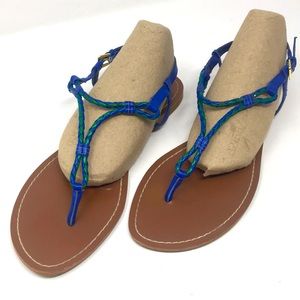 Lauren Ralph Lauren Blue and Brown Sandals